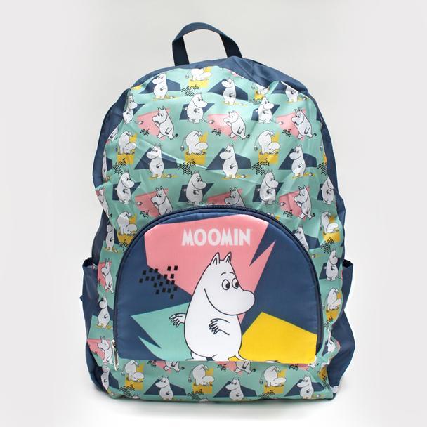 Moomin Abstract Eco-Friendly Foldaway Backpack - BouChic 