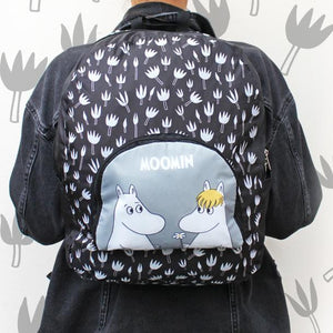 Moomin Black and White Floral Backpack - BouChic 