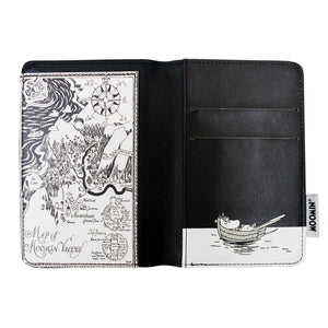 Moomin Passport Holder Midwinter Black & White - BouChic 