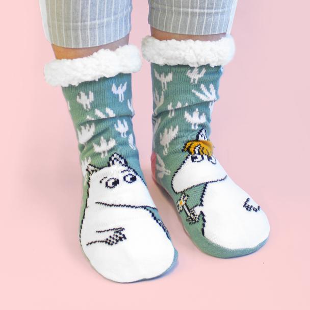 Moomin Slipper Socks Floral Design - BouChic 