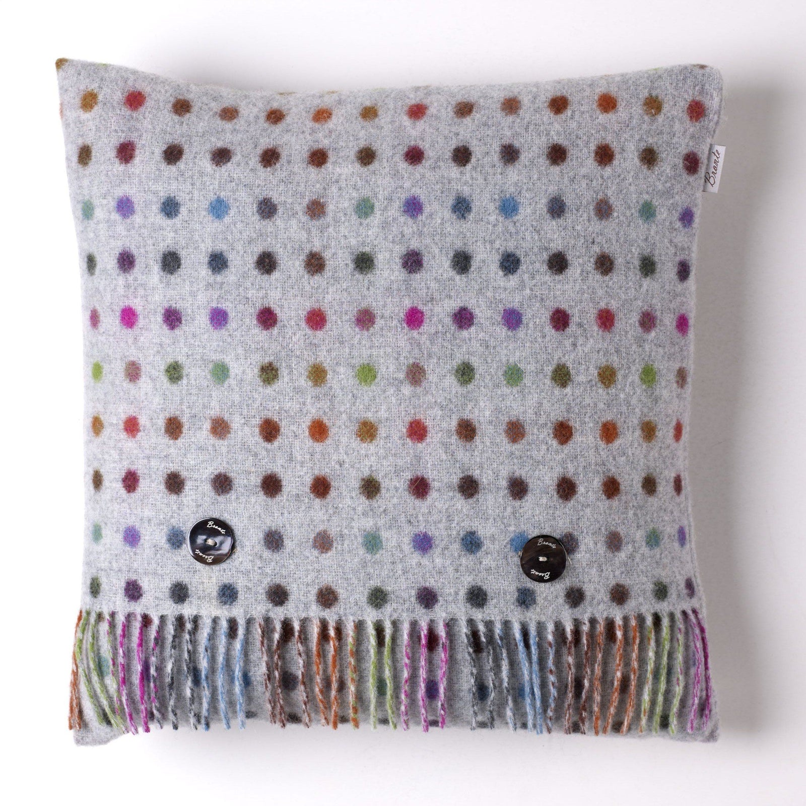 Multi Spot Merino Lambswool Cushion - BouChic 