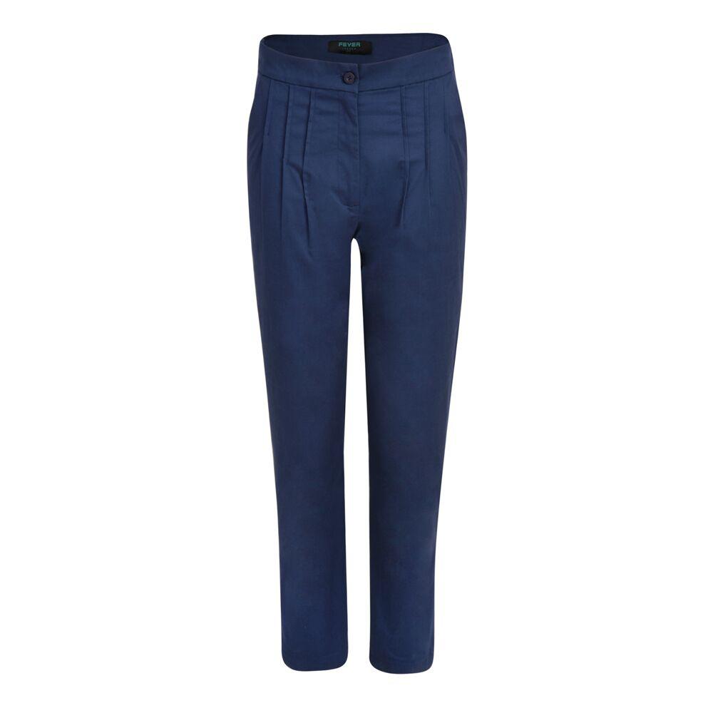Penny Cropped Trousers Navy - BouChic 