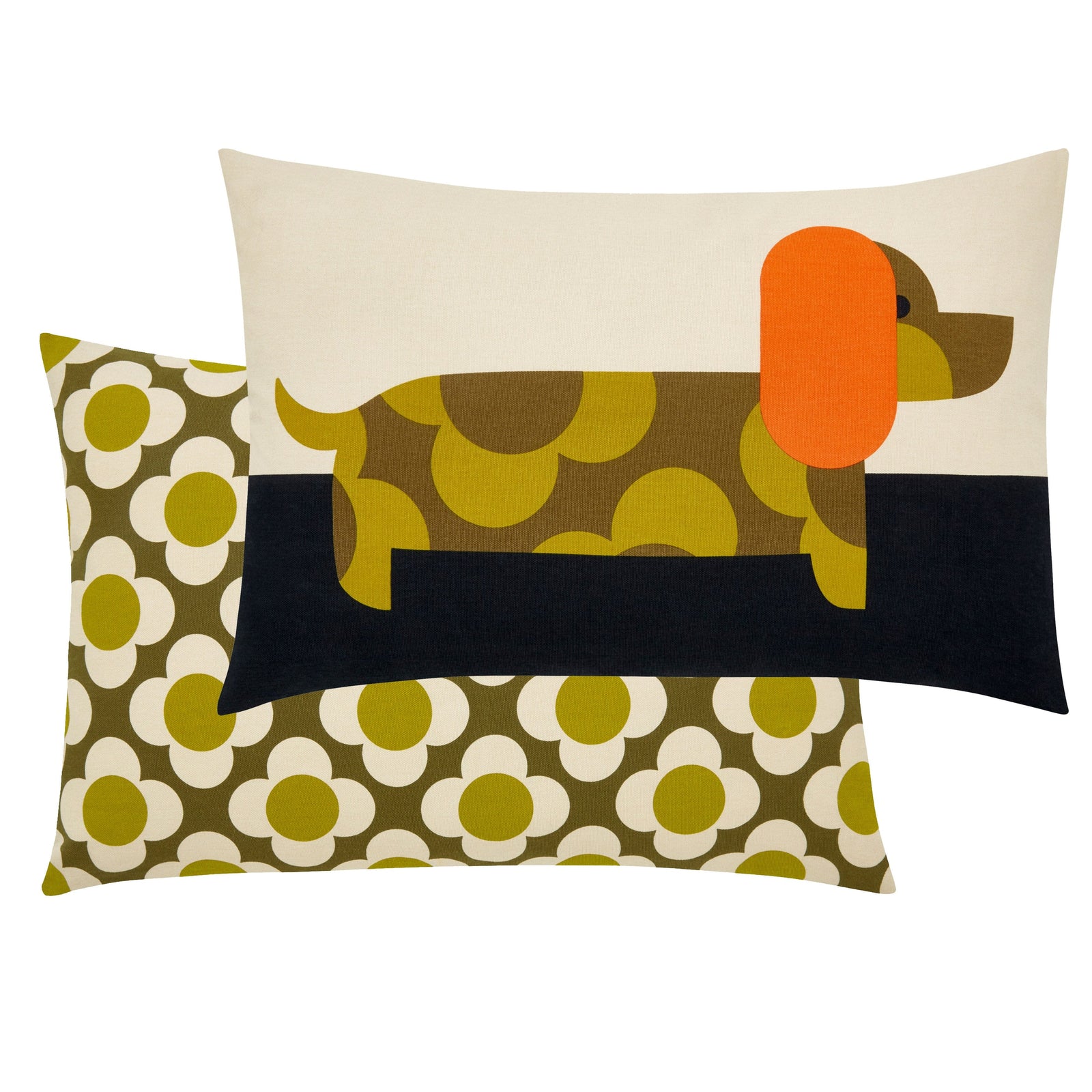 Orla Kiely Dachshund Cushion Yellow - BouChic 