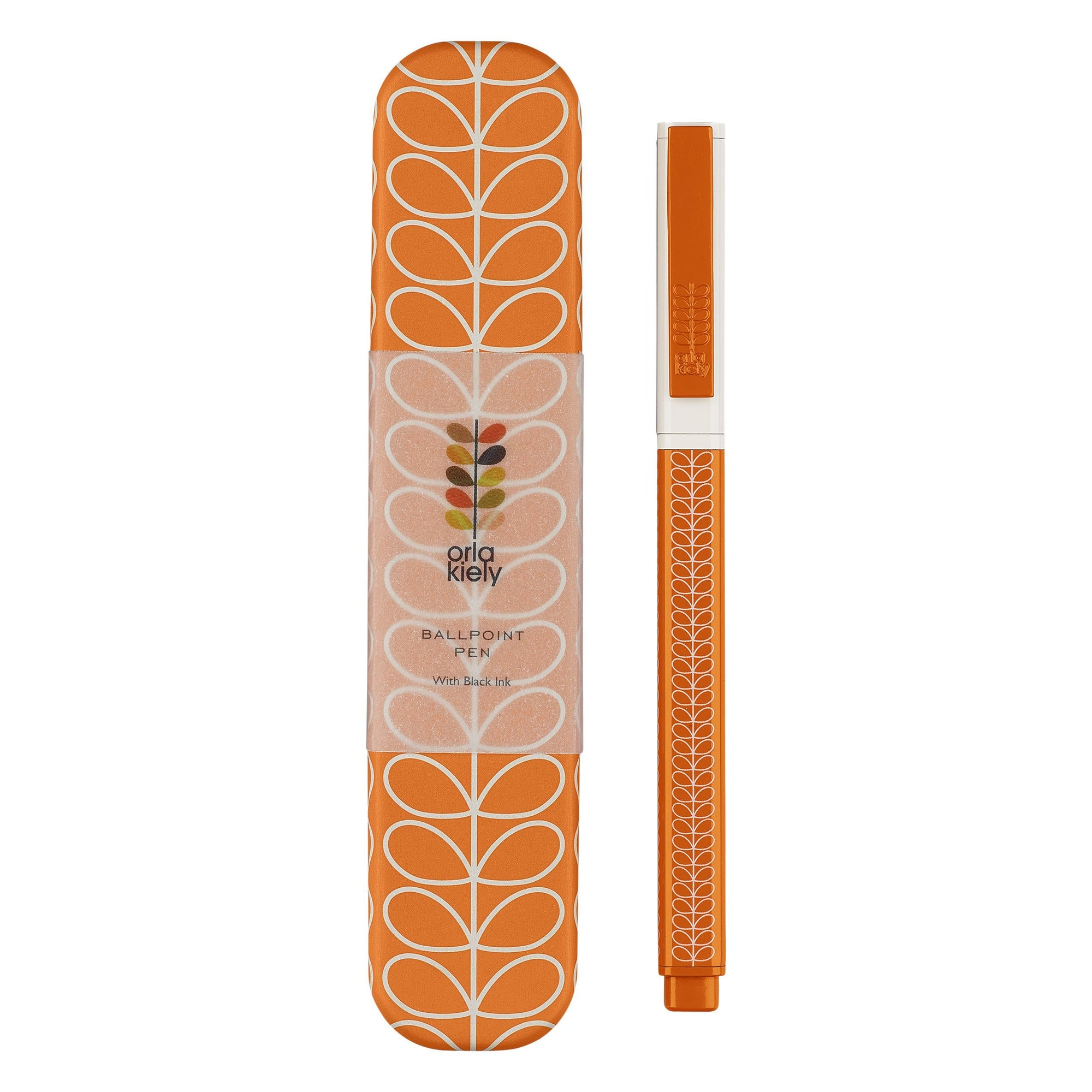 Orla kiely Linear Stem Ballpoint Pen in Orange - BouChic 