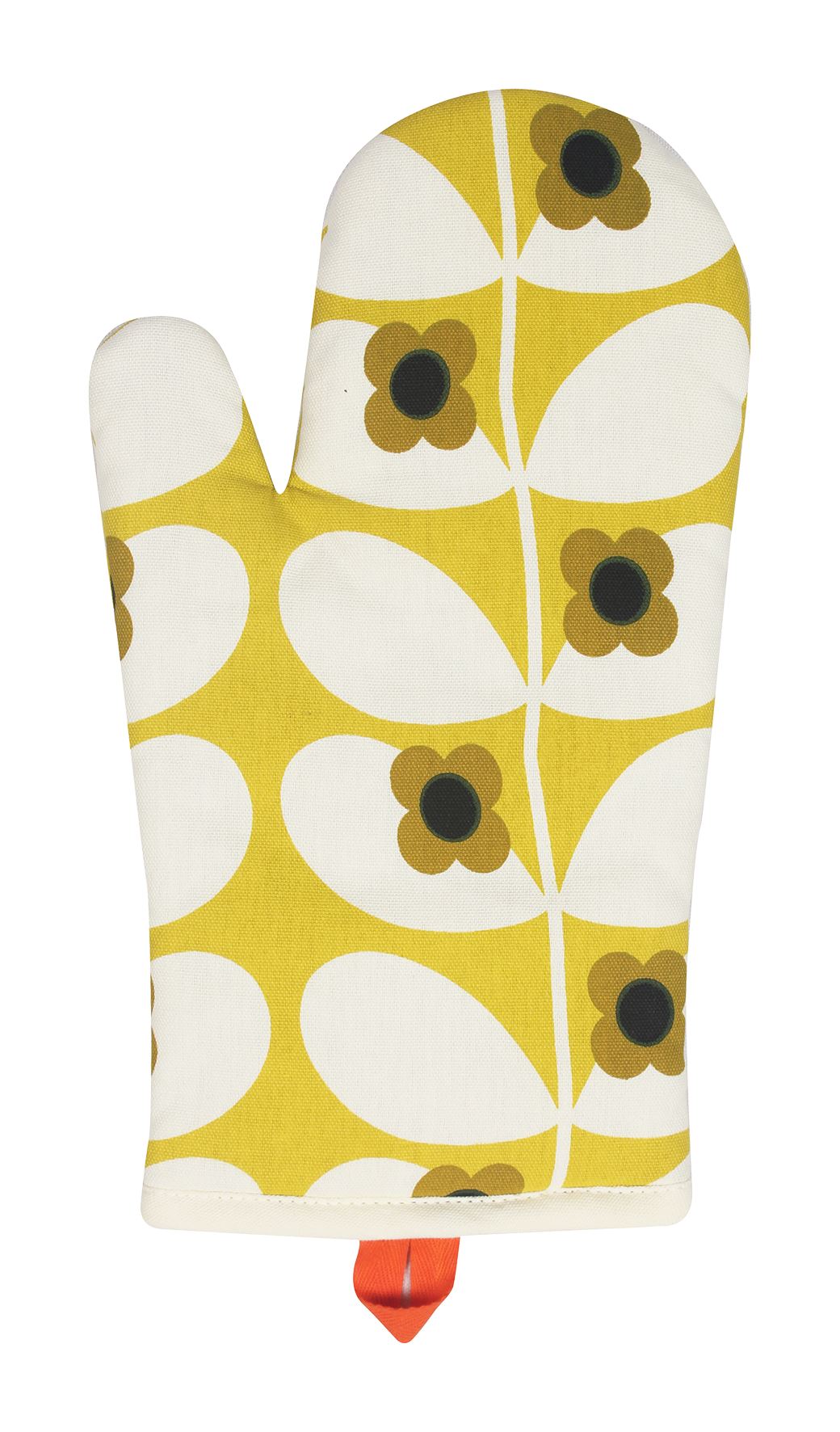 orla kiely gardening gloves Orla Kiely Oven Mitt Wild Rose Stem Ochre