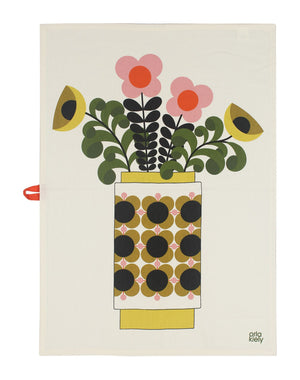 Orla Kiely Set of 2 Tea Towels - Vase of Flowers - BouChic 