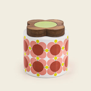 Orla Kiely Storage Jar Atomic Flower Bubblegum - BouChic 