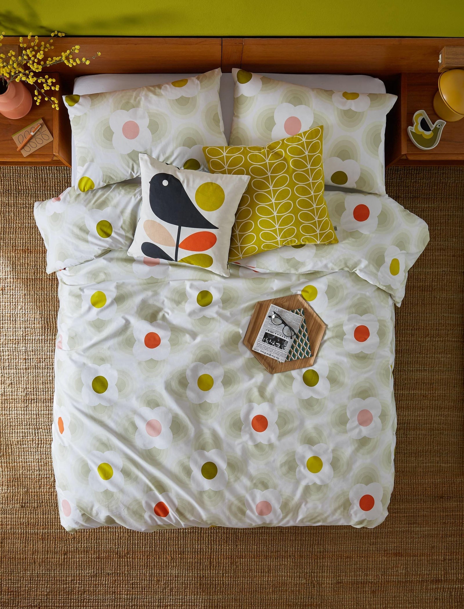 Orla Kiely Stripe Petal Multi Spot Double Duvet - BouChic 