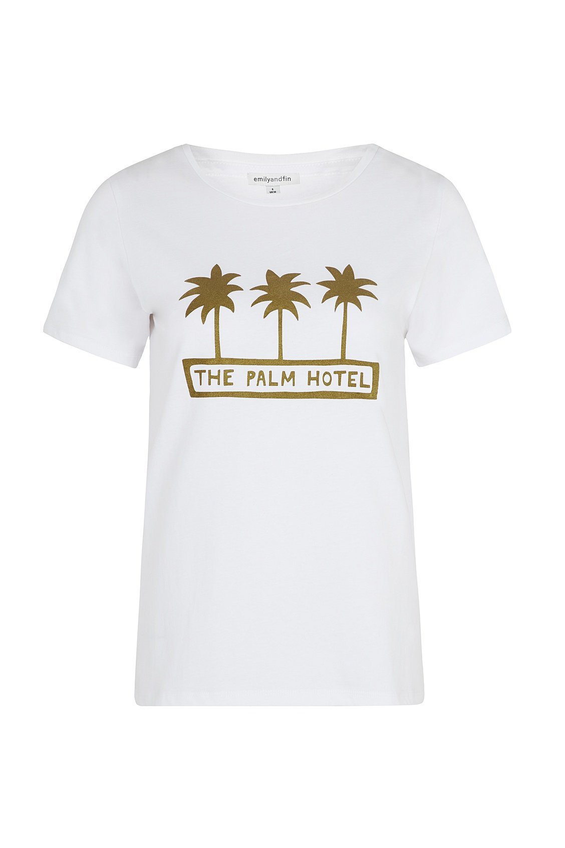 Palm Hotel Emily & Fin Tee White - BouChic 