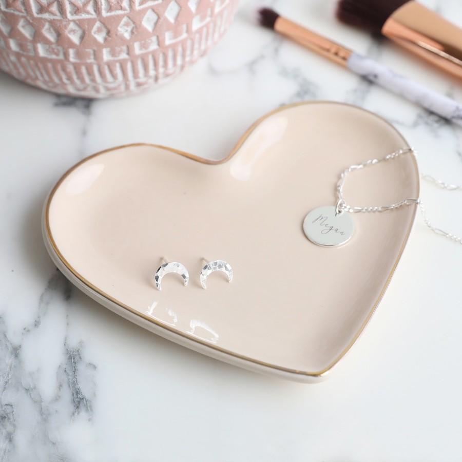 Pink Heart Trinket Dish - BouChic 