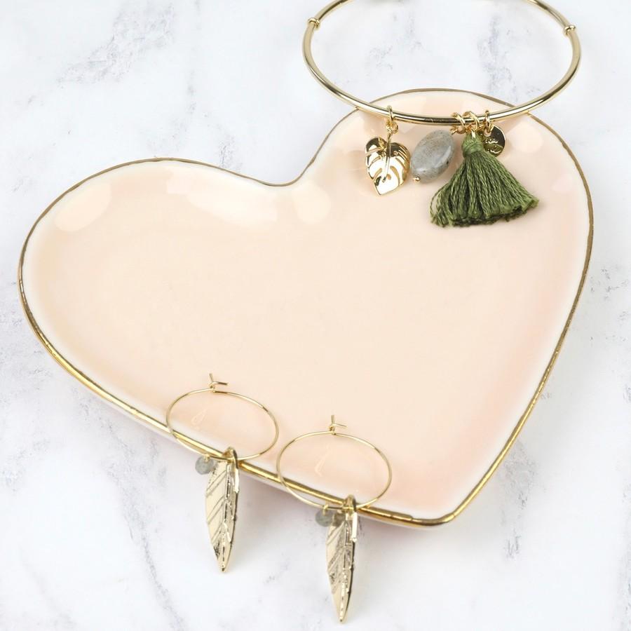 Pink Heart Trinket Dish - BouChic 