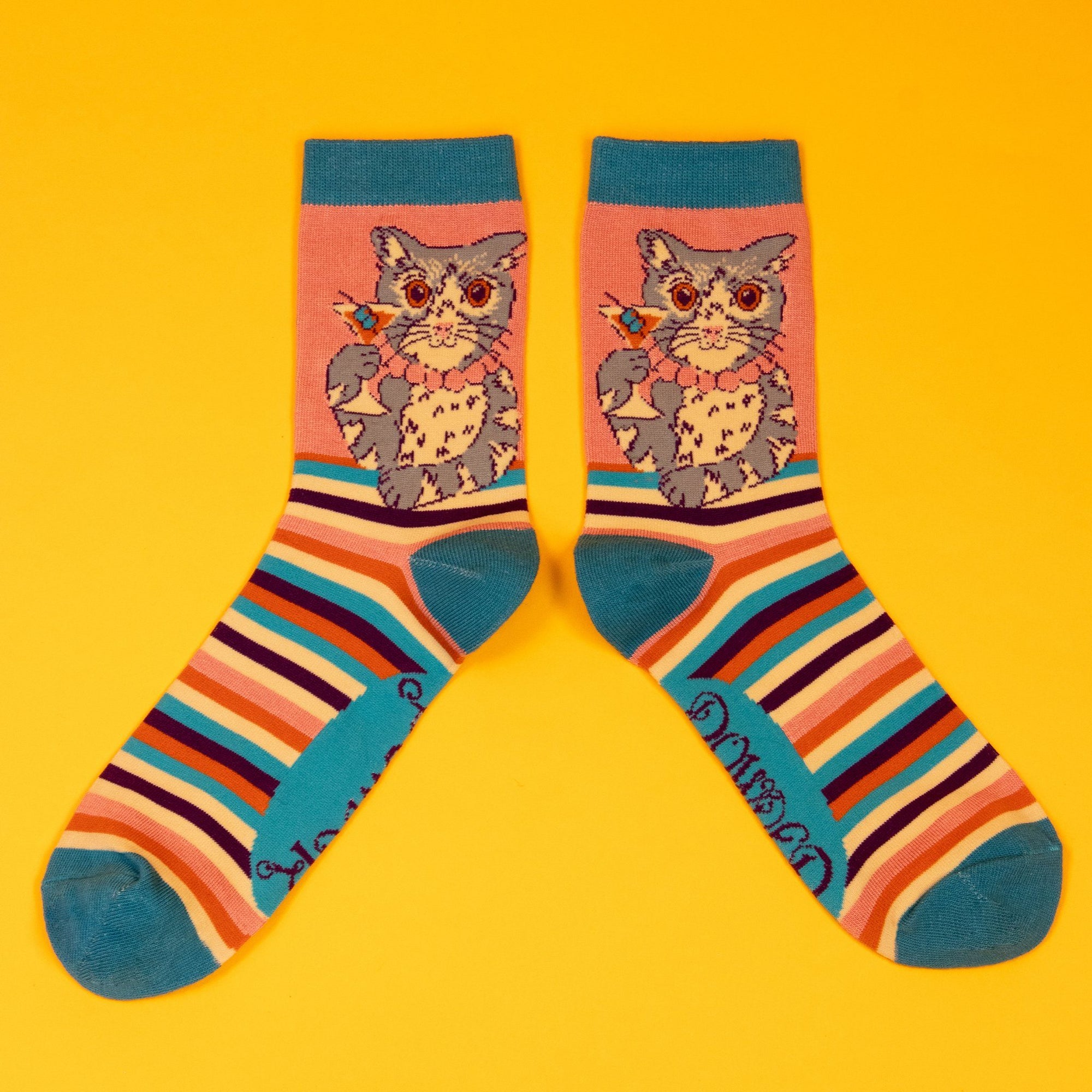 Powder Bamboo Ladies Ankle Socks Cocktail Pussy - BouChic 