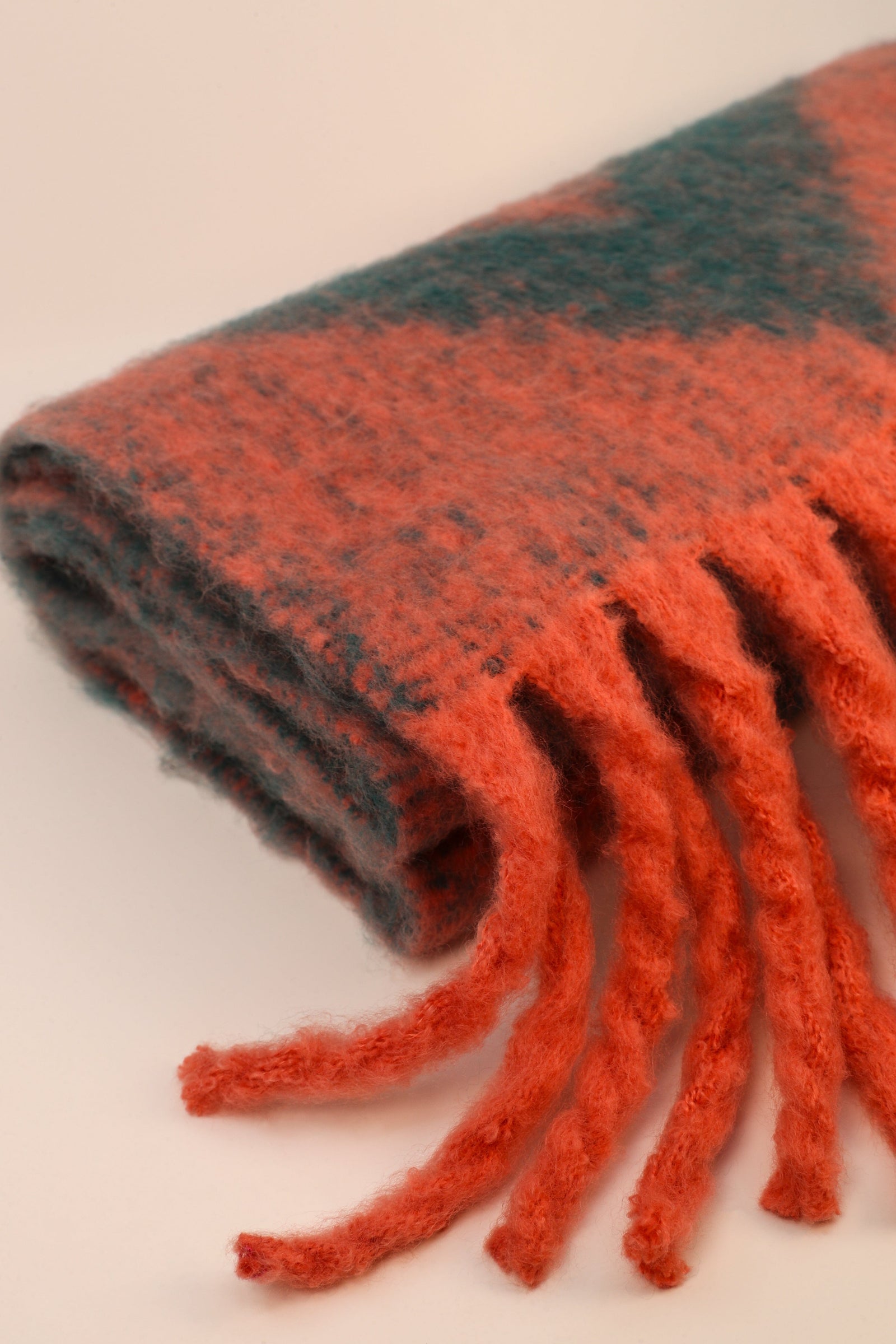 Powder Ciara Cosy Chevron Scarf Coral/Teal - BouChic 