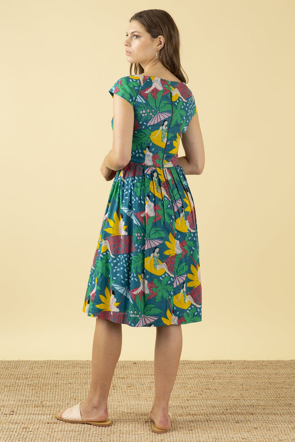 Emily & Fin Claudia Dress Riviera Poolside - BouChic