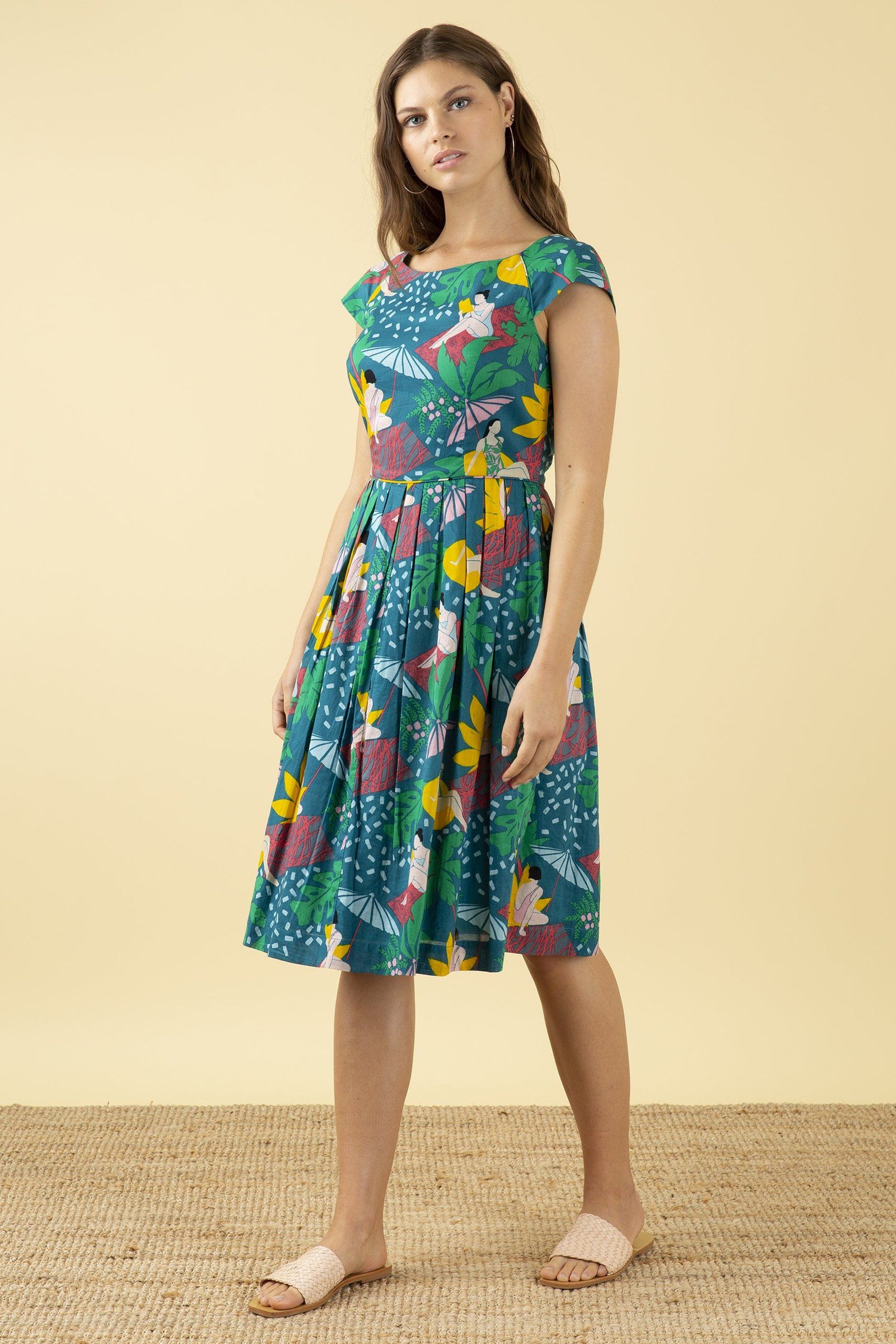 Emily & Fin Claudia Dress Riviera Poolside - BouChic 