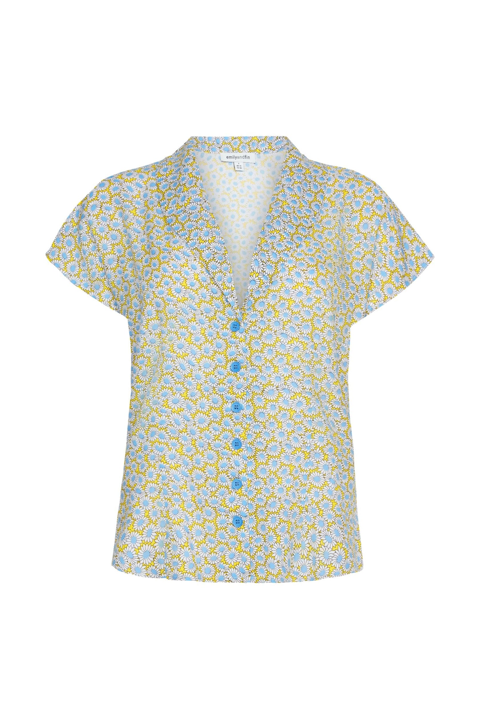 Emily & Fin Evie Blouse Ditsy Yellow Daisy - BouChic 