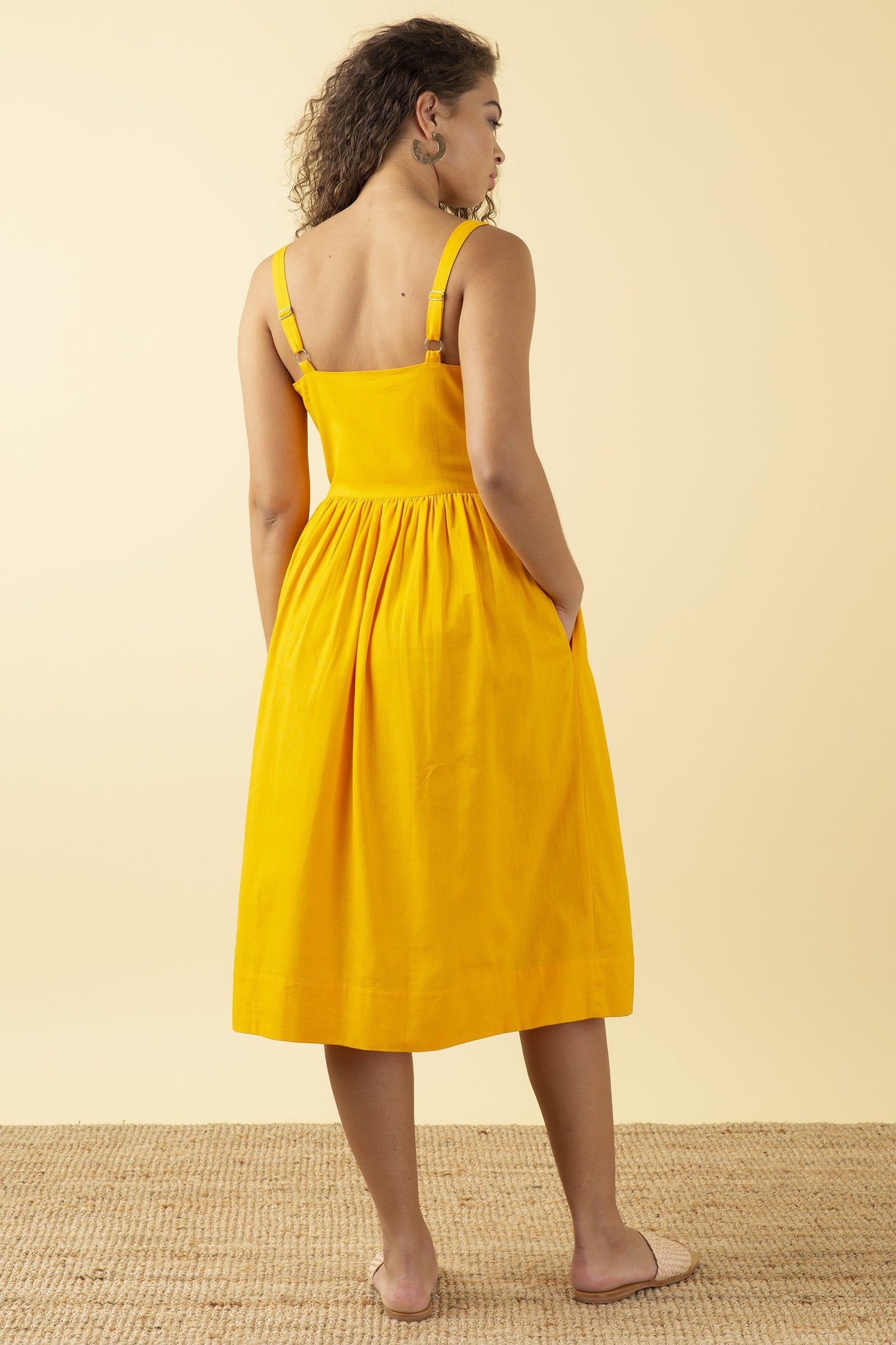 Emily & Fin Salma Dress Sunshine Yellow - BouChic 