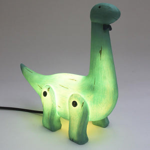 Green Wood Effect Diplodocus Dinosaur Light - BouChic 