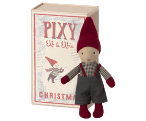 Maileg Christmas Pixie Elf in Matchbox - BouChic 