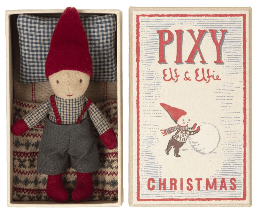 Maileg Christmas Pixie Elf in Matchbox - BouChic 