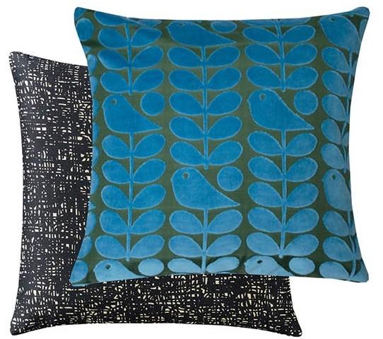 Orla Kiely Early Bird Azure Cushion - BouChic 