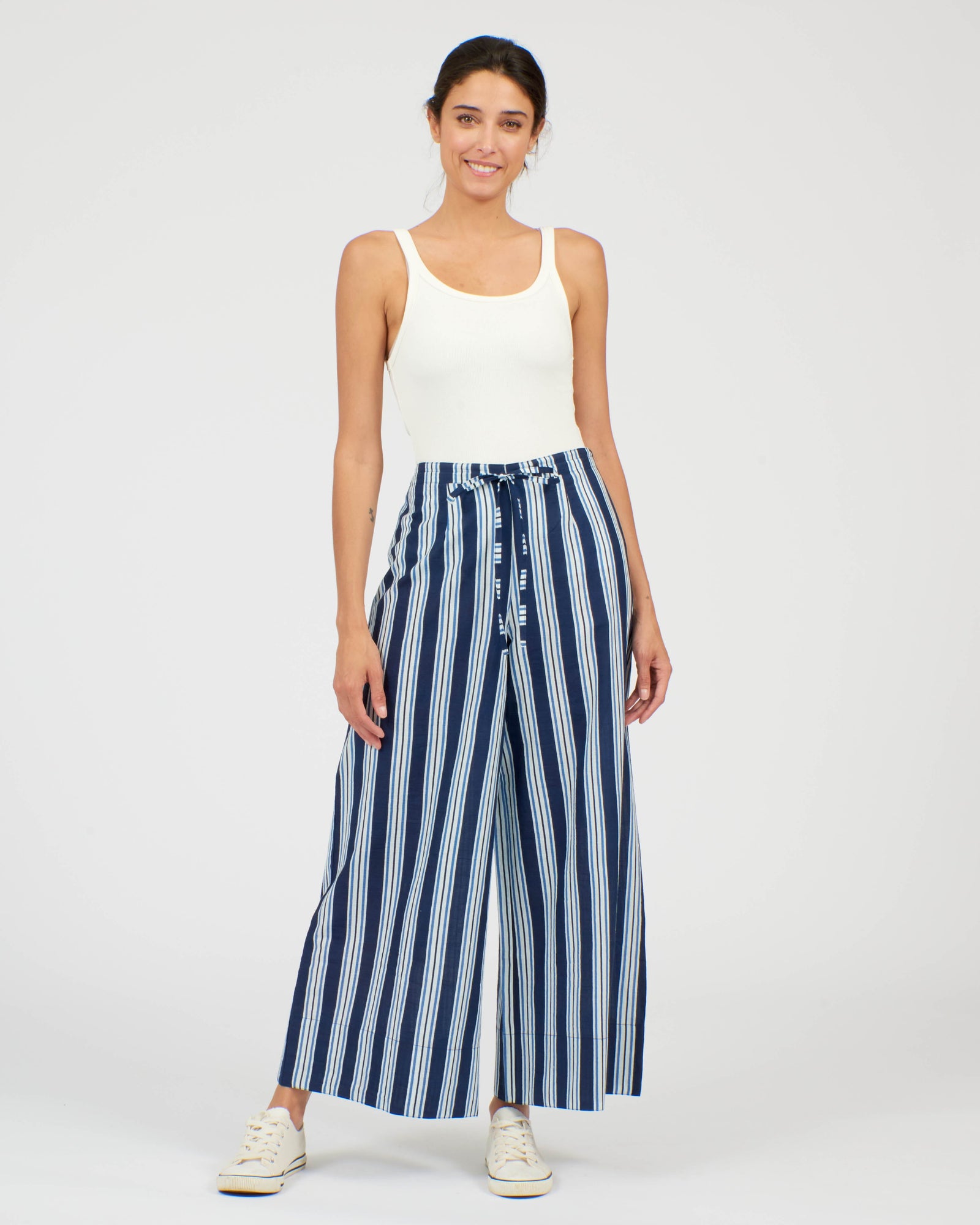 Pretty Vacant Drawstring Trousers Stripes - BouChic 