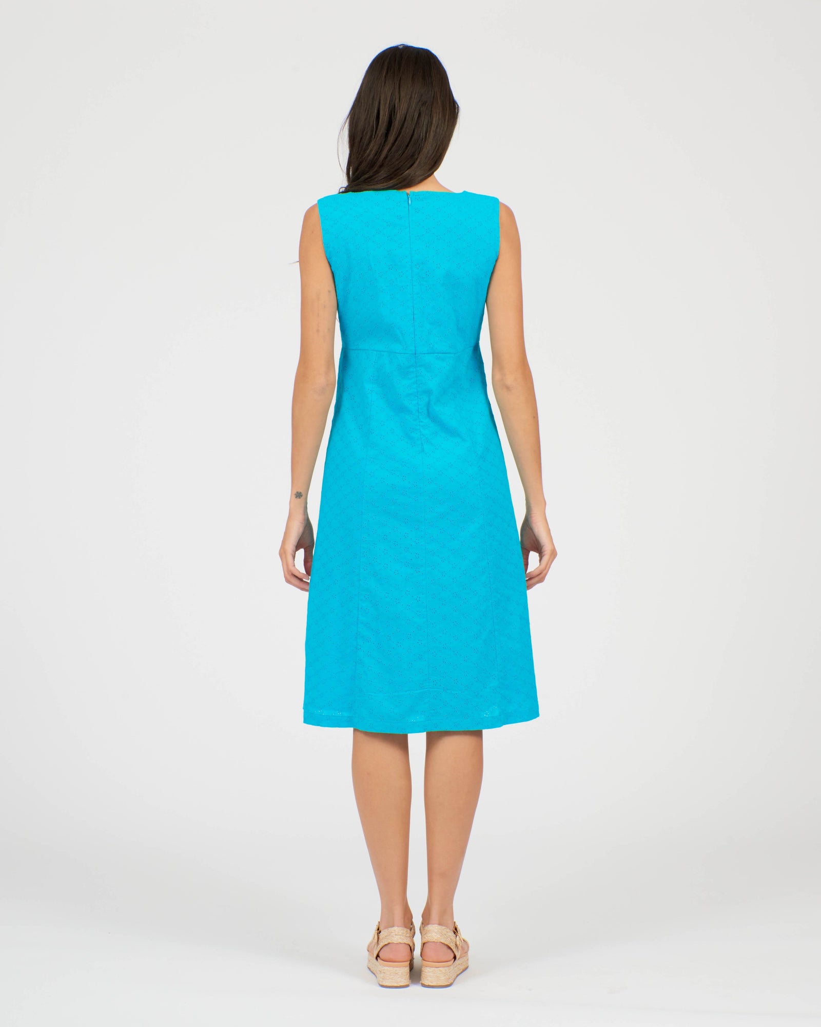 Pretty Vacant Dusty Dress Ditsy Broderie - BouChic 