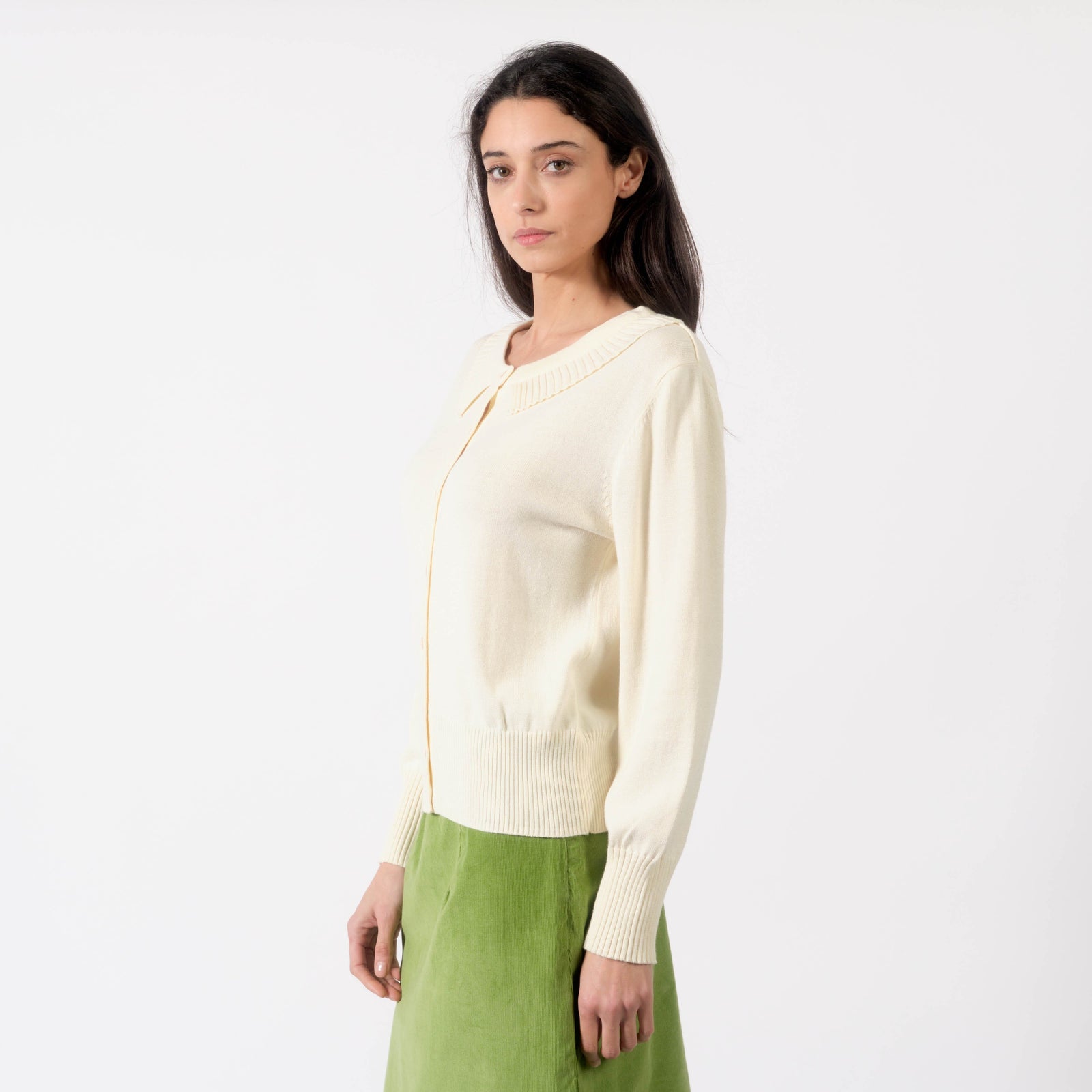 Pretty Vacant Jo Cardigan Antique White - BouChic 