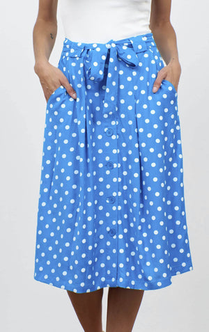 Pretty Vacant Masie Skirt Polka Dot - BouChic 