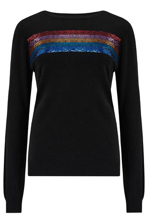 Rainbow sales sequin jumper