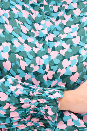 Sugarhill Joan Shirt Multi Layered Hearts - BouChic 