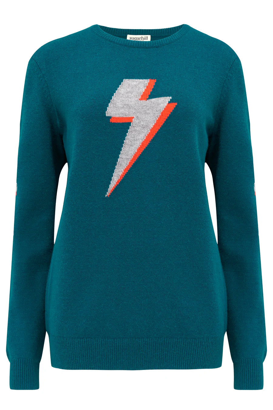 Sugarhill Ka-Pow Lightning Stacey Jumper Teal - BouChic 