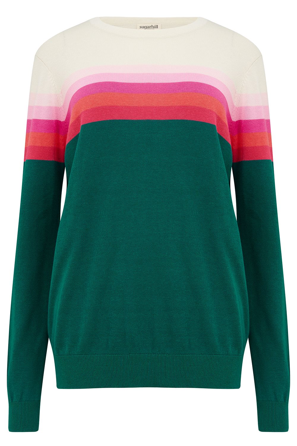 Sugarhill Rita Jumper Teal Gradient Stripes - BouChic 