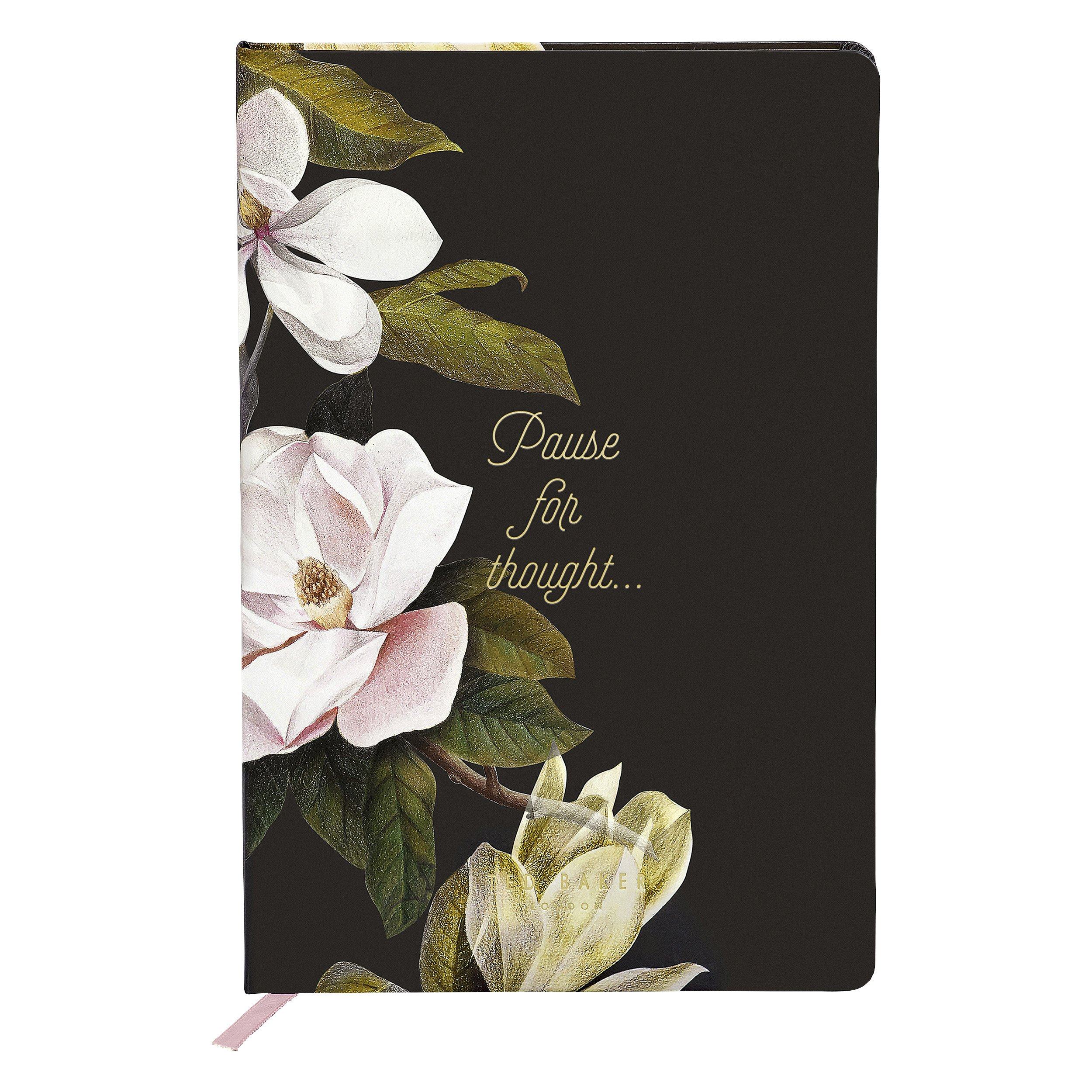 Ted Baker Opal Print Black A5 Notebook BouChic