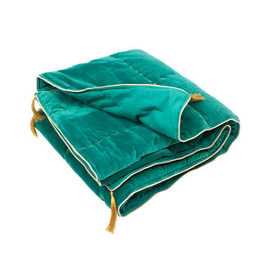 Velvet Blanket Jade Green - BouChic 