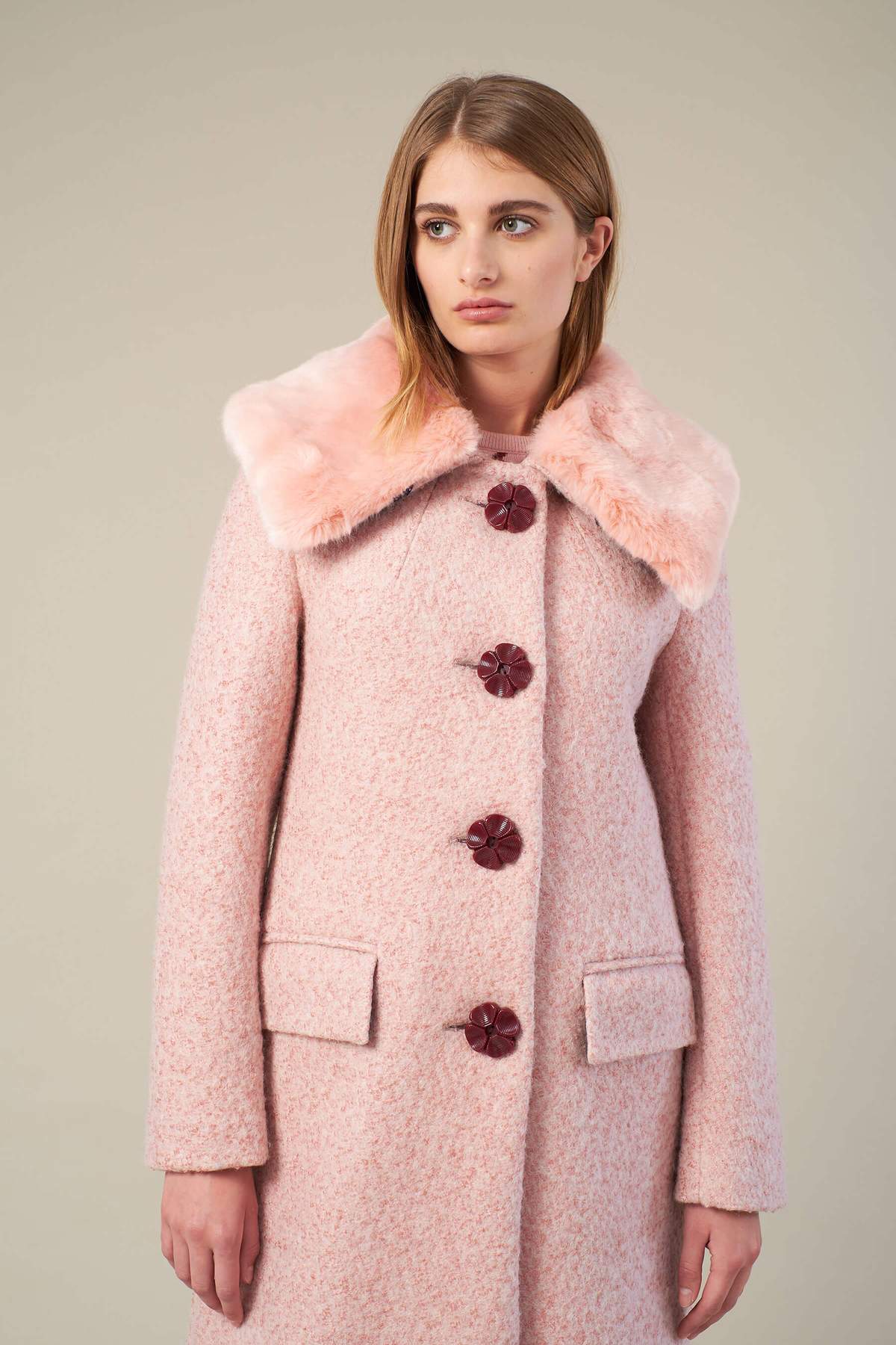 Vivian Emily & Fin Boucle Coat Blush - BouChic 