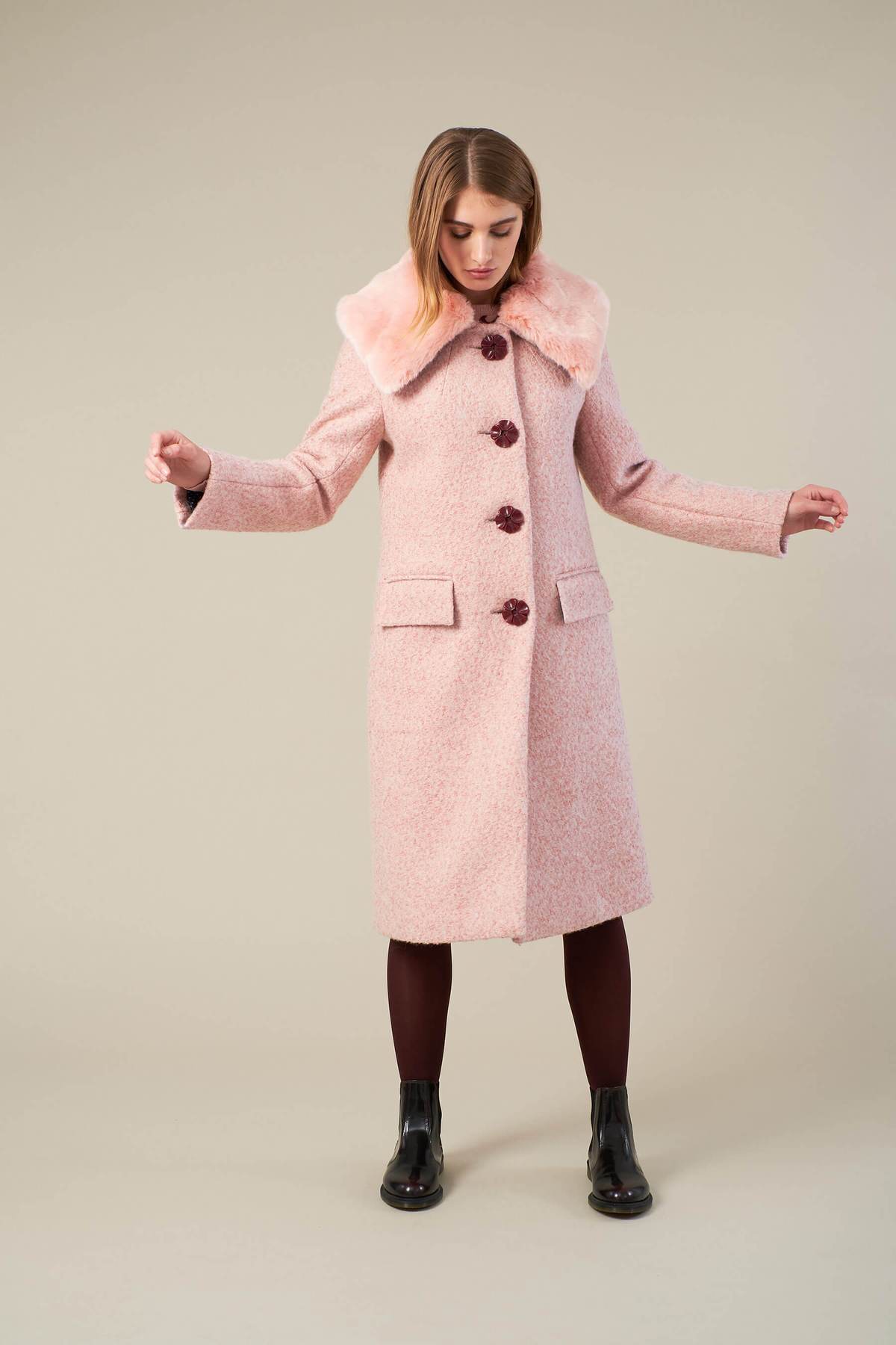 Vivian Emily & Fin Boucle Coat Blush - BouChic 