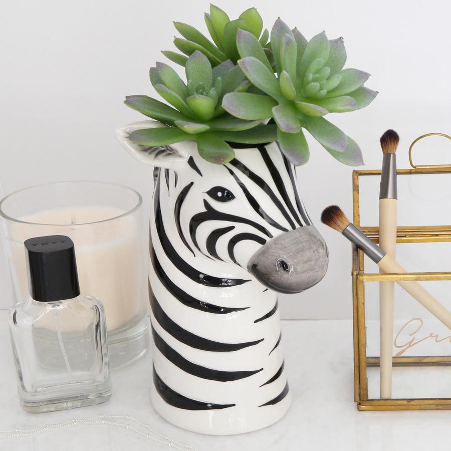 Zebra Ceramic Vase - BouChic 